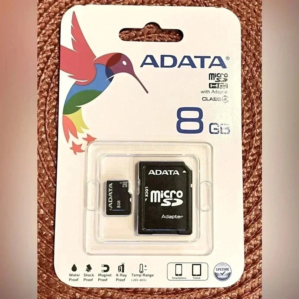 ADATA 8 GB MicroHDHC Class 4 Memory Card With Adapter